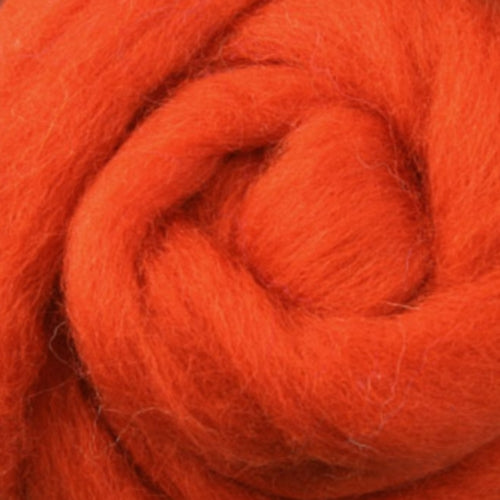 Corriedale Slivers - Pumpkin Pie