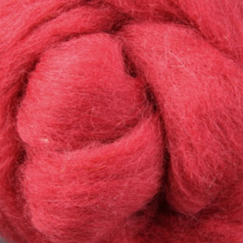 Corriedale Slivers - Strawberry Shortcake