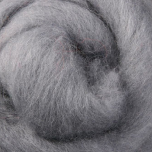 Corriedale Slivers - Grey