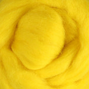 Corriedale Slivers - Yellow