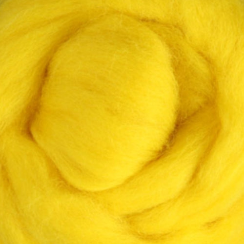 Corriedale Slivers - Yellow