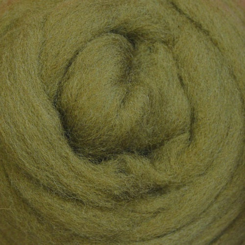 Corriedale Slivers - Olive