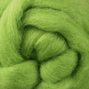 Corriedale Slivers - Lime