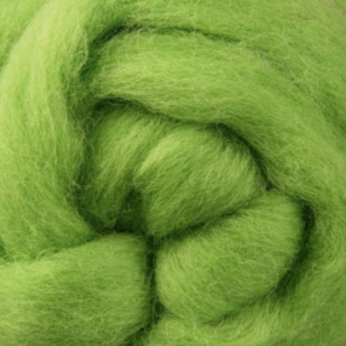 Corriedale Slivers - Lime