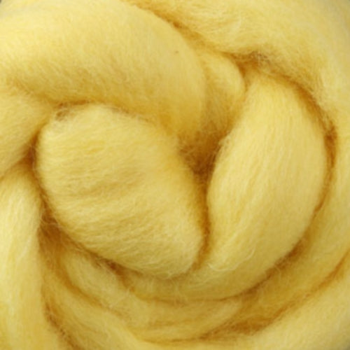 Corriedale Slivers - Lemon