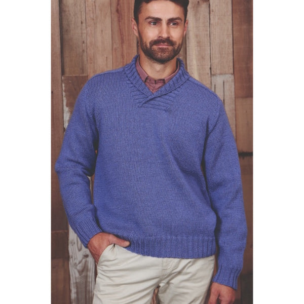 1032 Merino Shawl Collar Jumper