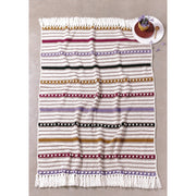 10 Bobble and Eyelet Throw