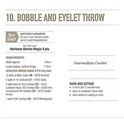 10 Bobble and Eyelet Requirements