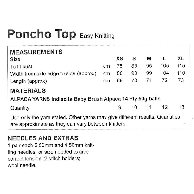 Poncho Top