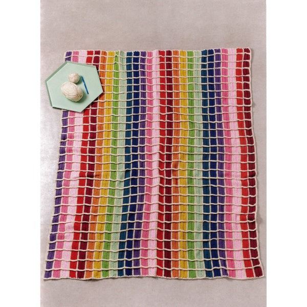 11 Woven Rainbow Throw