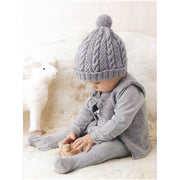 Style 7 Cabled Hat and Style 11 Vest.