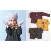 Garter Stitch Cardi and Animal Hats, Mittens