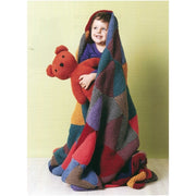 Easy Garter Stitch Triangle Rug and Teddy Bear