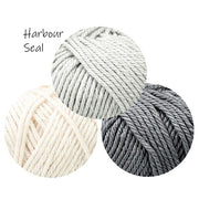 Crochet Trio of Face Washers - Harbour Seal