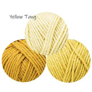 Crochet Trio of Face Washers - Yellow Tang