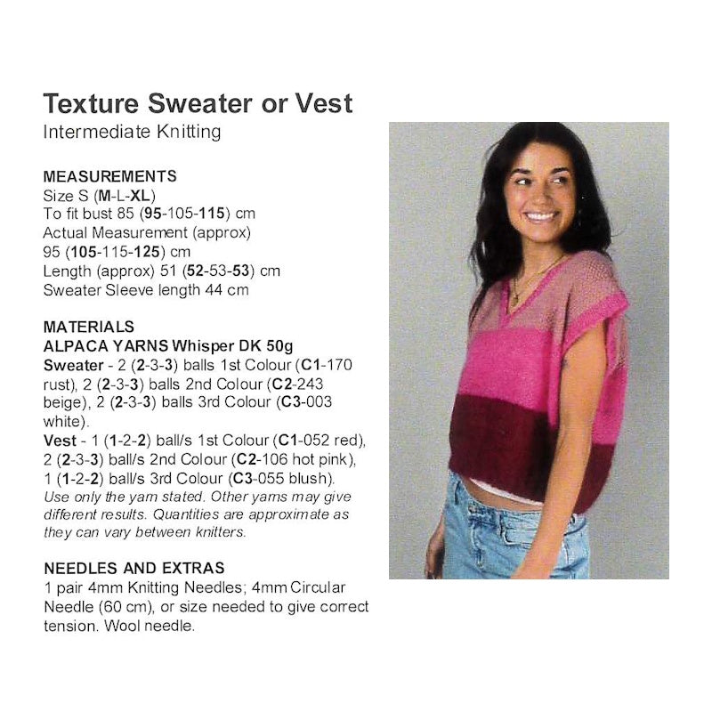 Texture Sweater or Vest