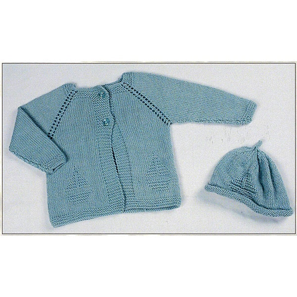 Sailboat Cardigan and Hat