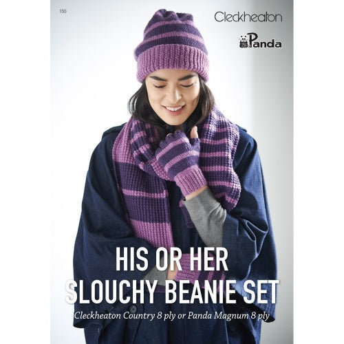 His or Her Slouchy Beanie Set