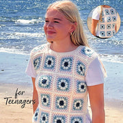 Teenagers Granny Square Vest