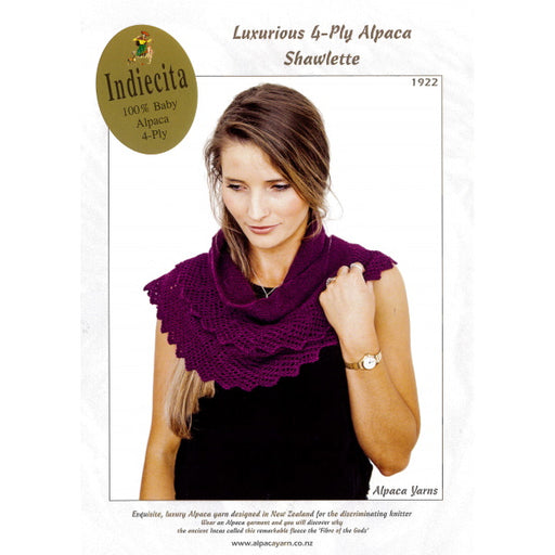 Luxurious 4-ply Alpaca Shawlette