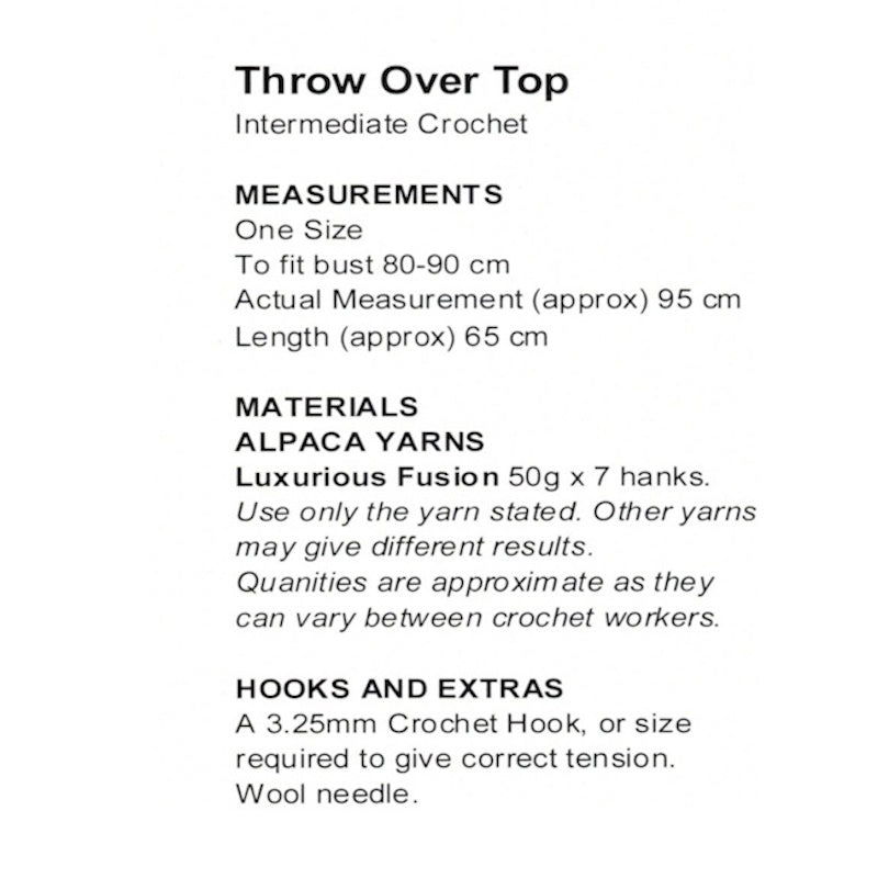 Throw Over Top