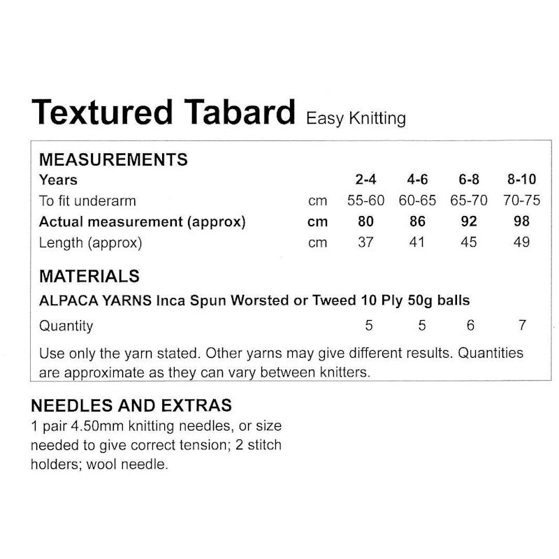Textured Tabbard
