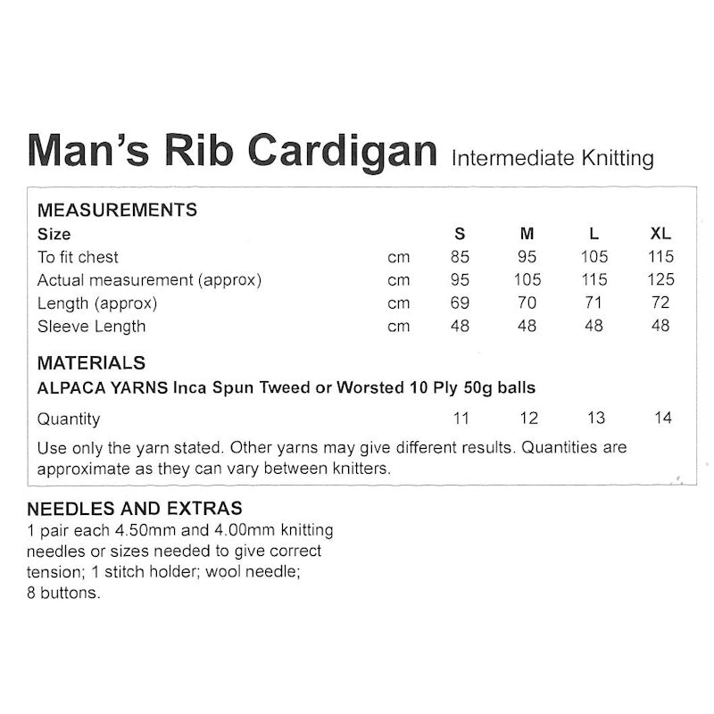 Man Rib Cardigan