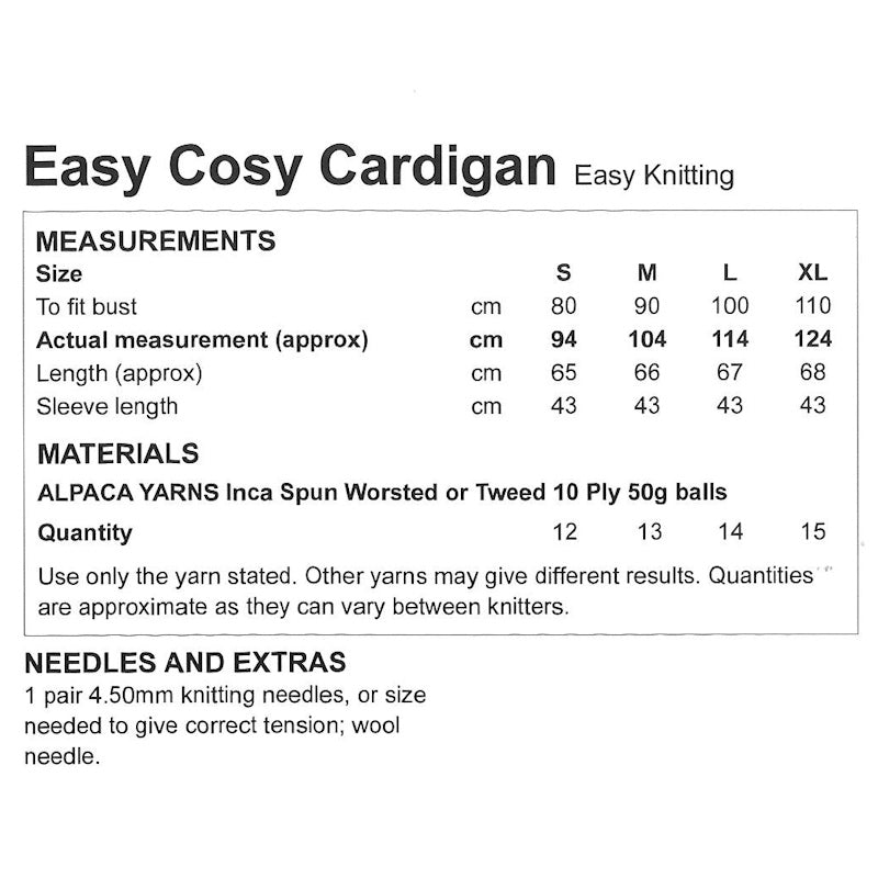 Easy Cosy Cardigan
