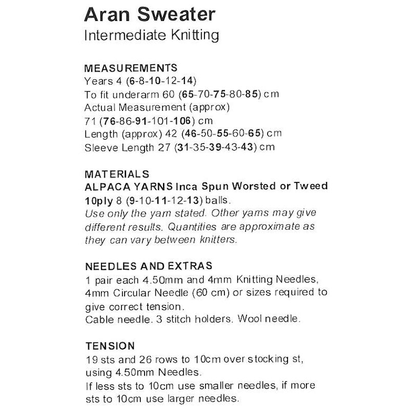 Aran Sweater