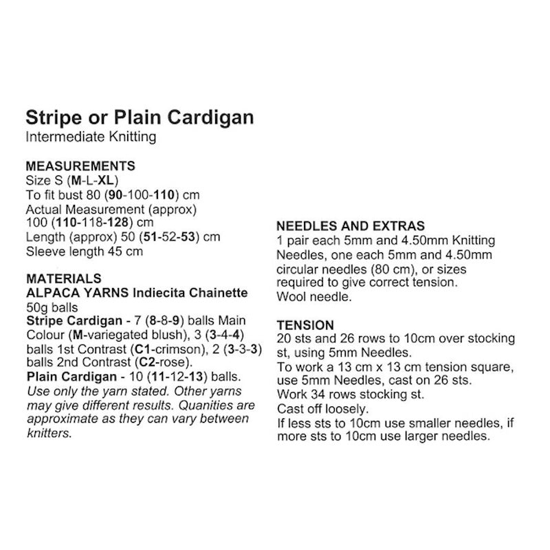 Stripe or Plain Cardigan