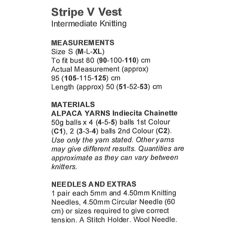 Stripe V Vest