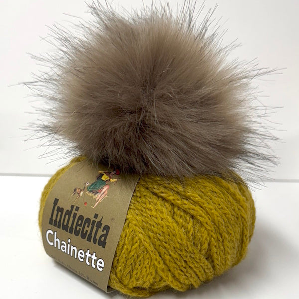 Ribbed Alpaca Beanie Kit - Chartreuse
