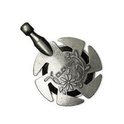 Yarn Cutter Pendant - Antique Silver