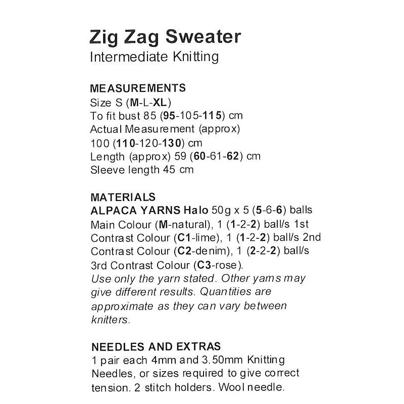 Zig Zag Sweater