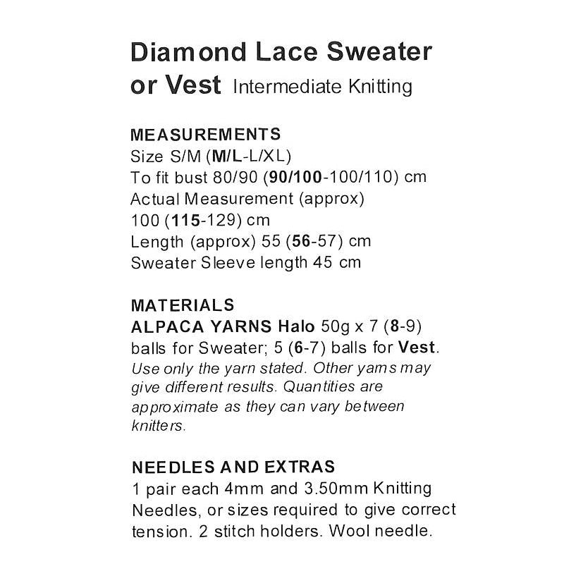 Diamond Lace Sweater