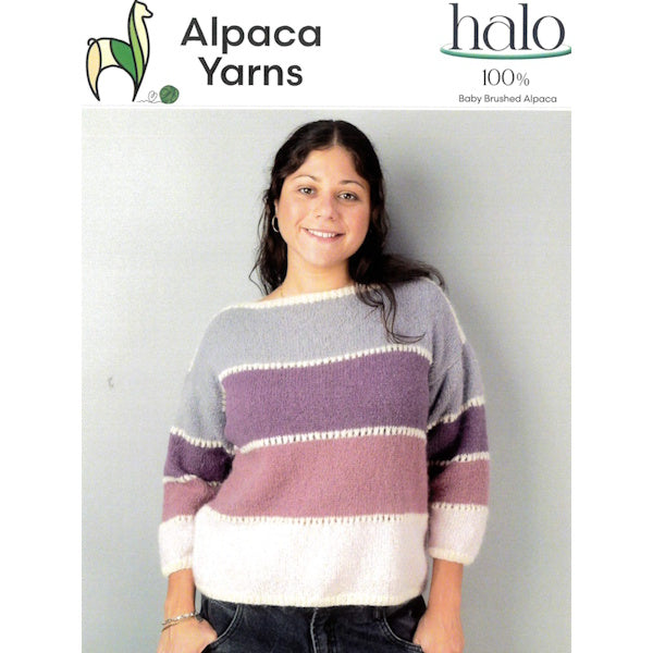 Stripe and Eyelet Sweater