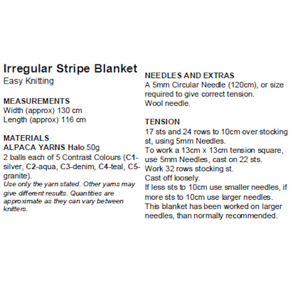 Irregular Stripe Blanket