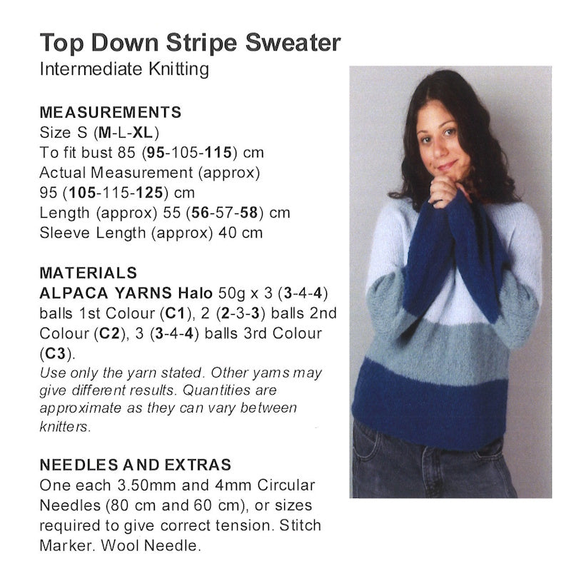 Top Down Stripe Sweater