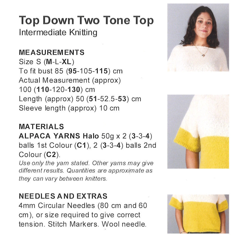 Top Down Two Tone Top