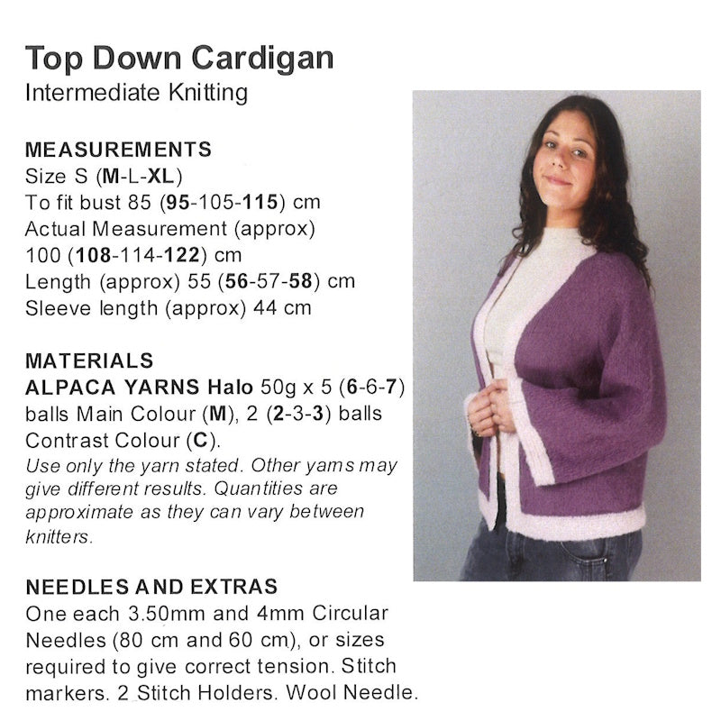 Top Down Cardigan