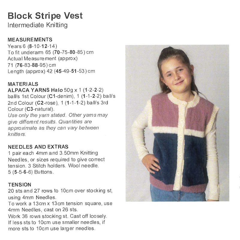 Block Stripe Vest
