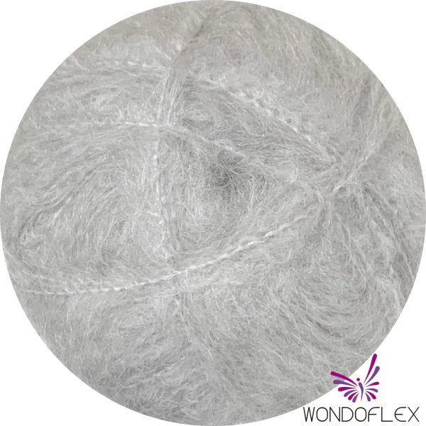 Brushed Mohair - Silver