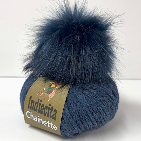 Ribbed Alpaca Beanie Kit - Midnight