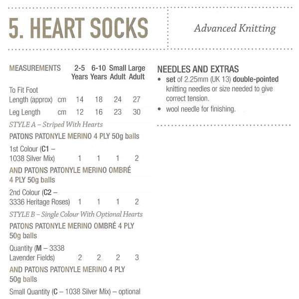 5 Heart Socks R