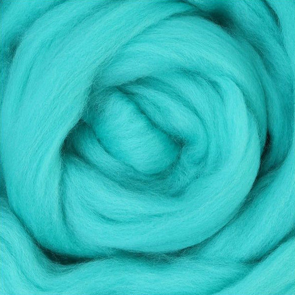 Corriedale Slivers - Aqua