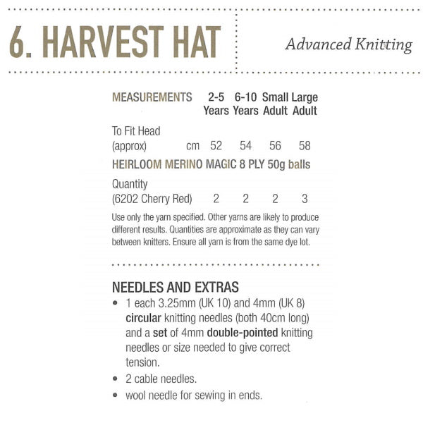 6 Harvest Hat R