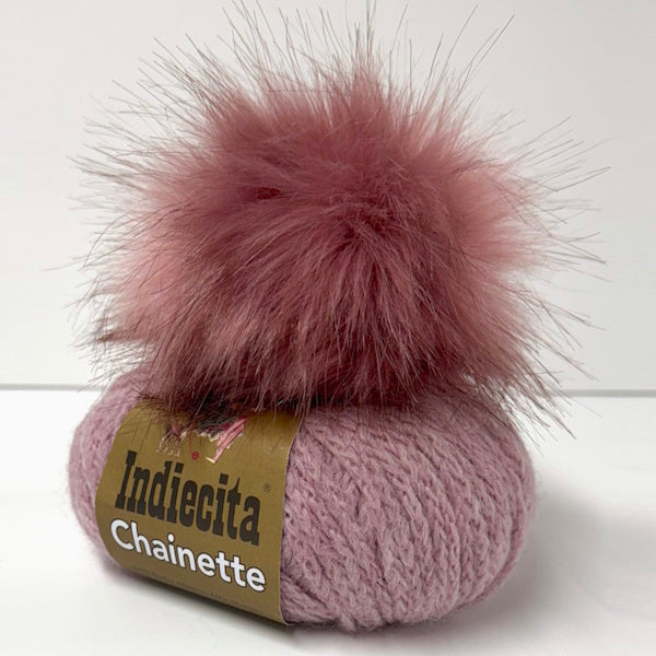 Ribbed Alpaca Beanie Kit - Blush