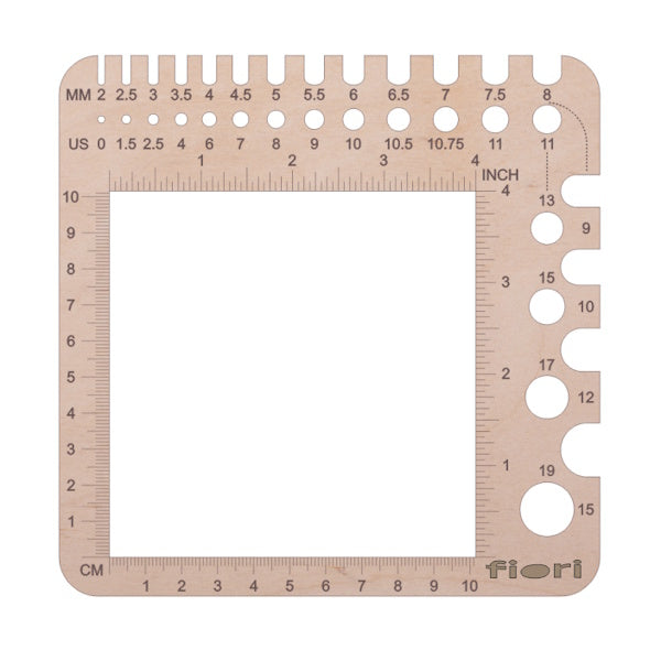 Stitch Gauge with Needle Sizer