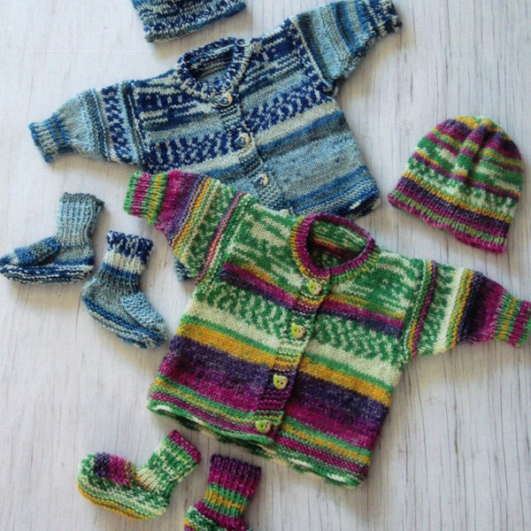 Jacket, Hat & Bootees