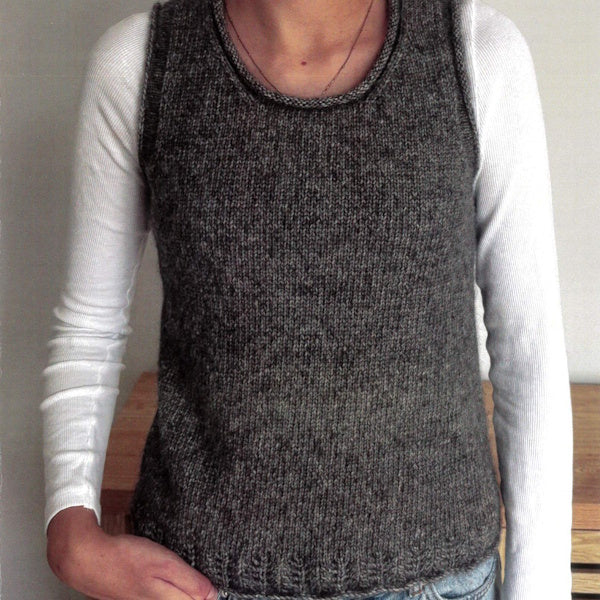 Easy Fit Round Neck Vest with Lace Hem